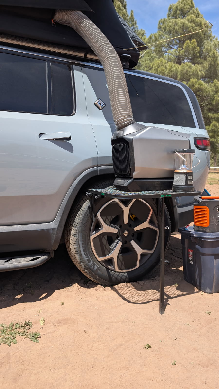 Tailgaters Tire Table SMALL -  Aluminum Camping Table