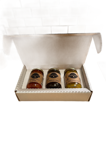 Savannah Sauce Custom (your branding on shipper) Mason Jar (3) Pack Gift