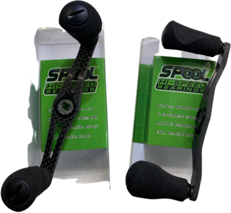 Hi-Speed Handle, 110 mm Spool Speed Solid Carbon Handle **NEW