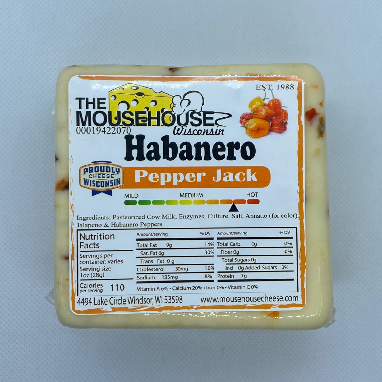 Mousehouse Cheesehaus Habanero Pepper Jack