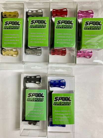 Hi-Speed Handles-Spool Speed Polished, Drilled Billet 95mm CF Handle