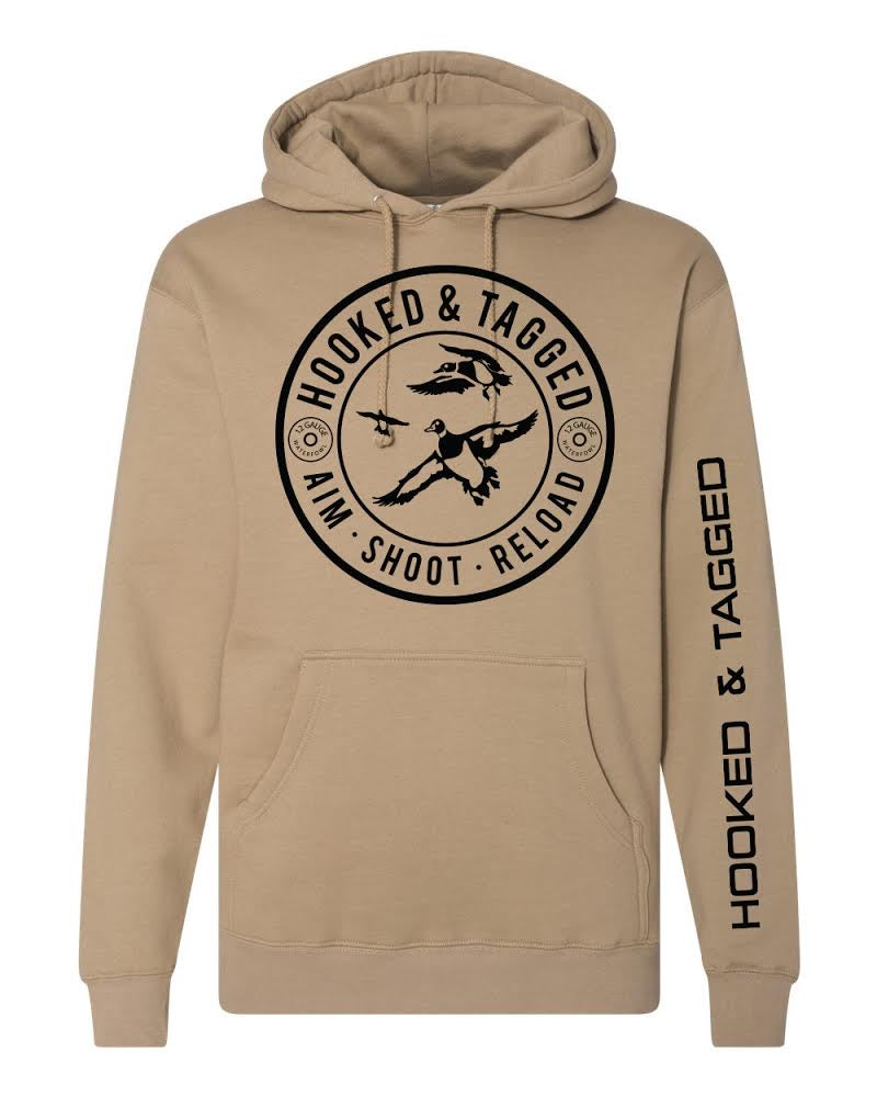 Hooked & Tagged  - Aim. Shoot. Reload. Hoodie