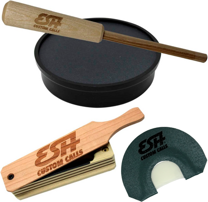 Outdoor Hunting Lab Starter Pack - Slate Pot Call + Mouth Call + Box Call