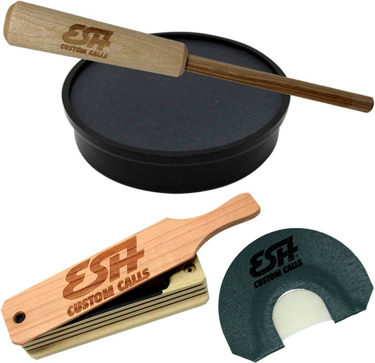 Outdoor Hunting Lab Starter Pack - Slate Pot Call + Mouth Call + Box Call