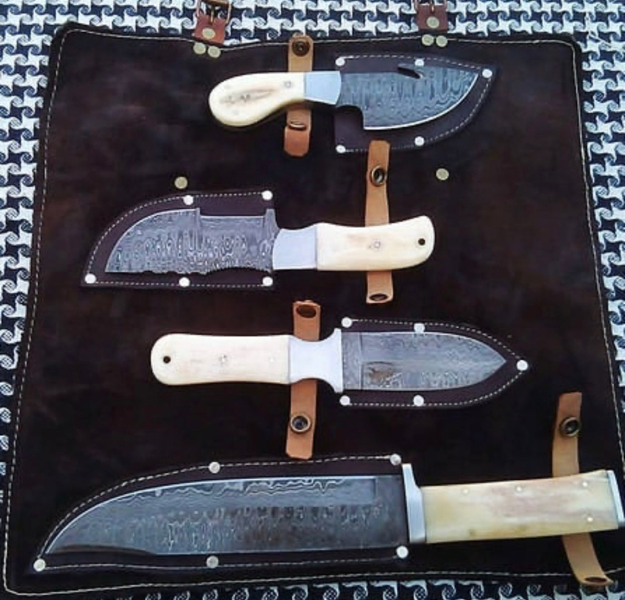 KBS Knives Damascus Steel Hunting Set