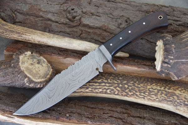 KBS Knives Custom Handmade Damascus Steel Hunter Knife