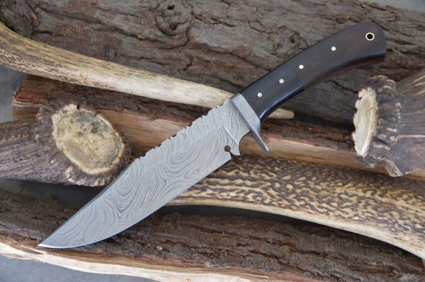 KBS Knives Custom Handmade Damascus Steel Hunter Knife
