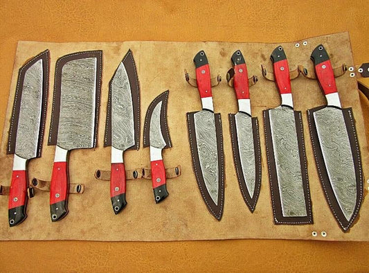KBS Knives Damascus Steel Kitchen Set
