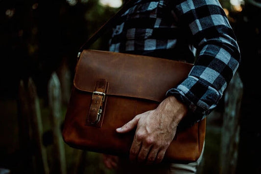 KBS Knives “The Courier” Vintage Leather Messenger Bag