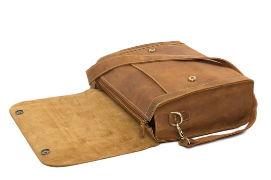 KBS Knives Light Brown Leather Camera Bag