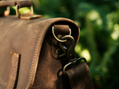 KBS Knives Crazy Horse Leather Messenger Bag