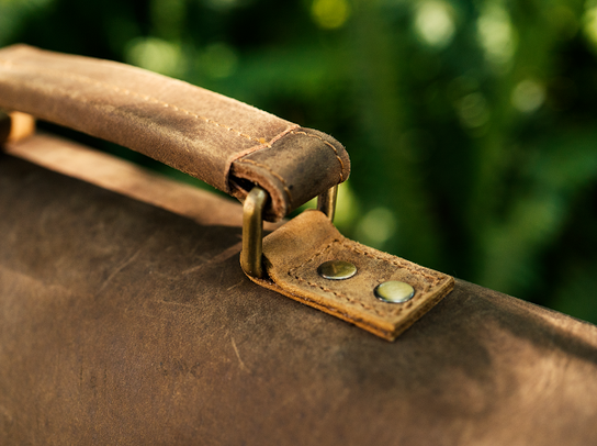 KBS Knives Crazy Horse Leather Messenger Bag