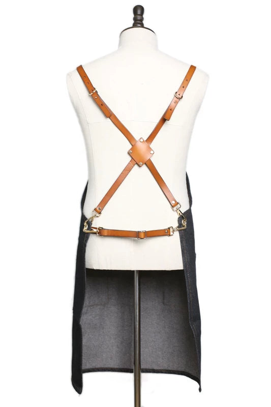 KBS Knives Waxed Canvas And Leather Craftsman Apron