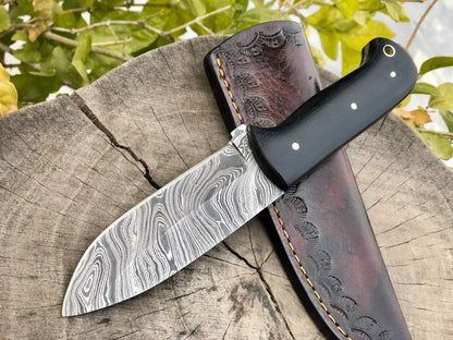KBS Knives Store Damascus Steel Camping Knife