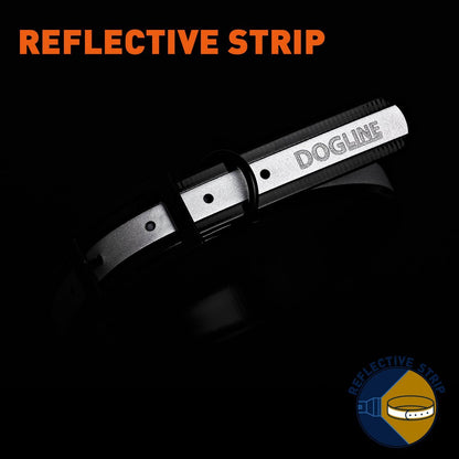 Dogline Biothane Translucent Reflective Collar