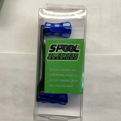 Hi-Speed Handles-Spool Speed Polished, Drilled Billet 95mm CF Handle
