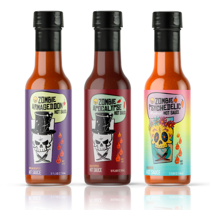 Savannah Sauce Zombie Hot Sauce Trio