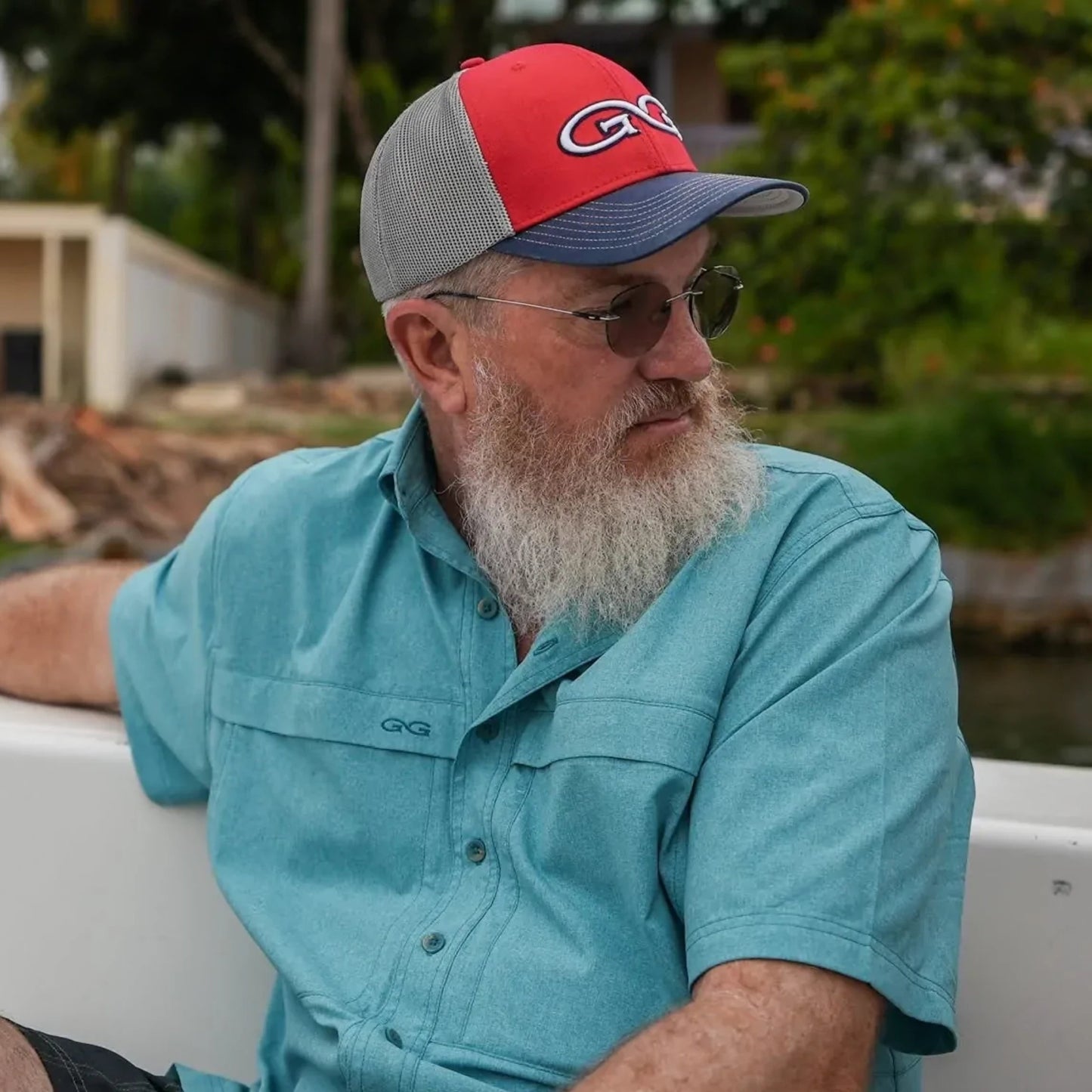 GameGuard Red Cap | TriColor | Glacier MeshBack