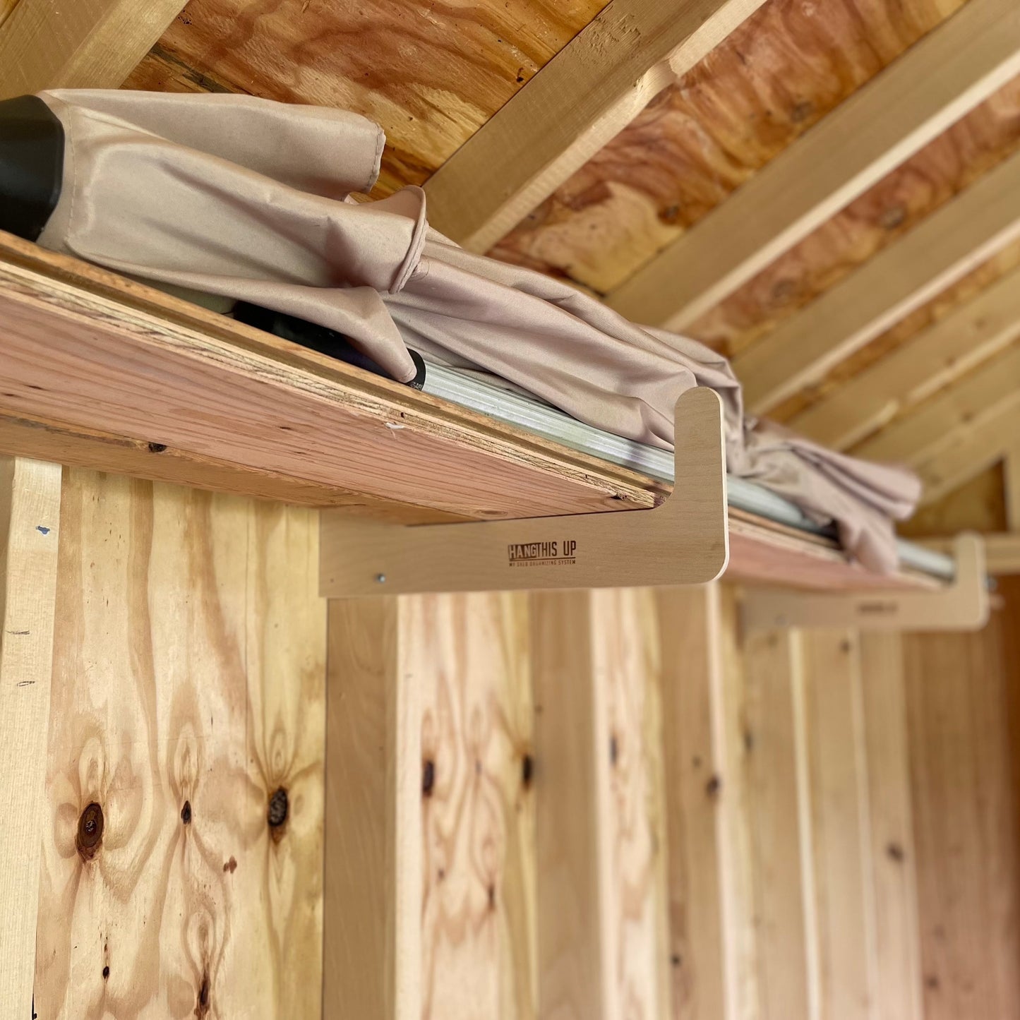 HangThis Up - Step Ladder Organizer, Shed Storage System, Yard Tool Organizer, Garden tool rack, Shed Tool Rack