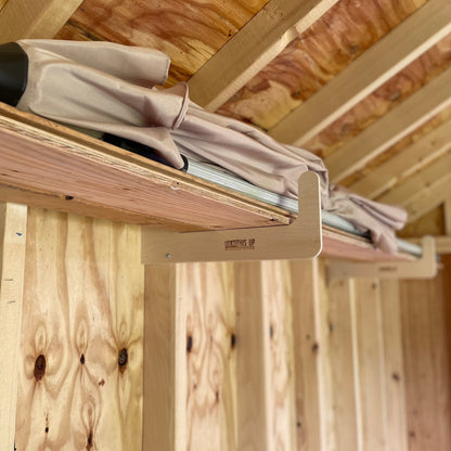 HangThis Up - Step Ladder Organizer, Shed Storage System, Yard Tool Organizer, Garden tool rack, Shed Tool Rack