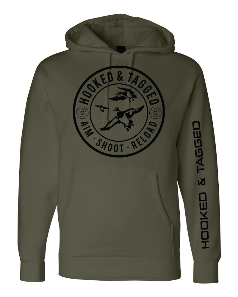 Hooked & Tagged  - Aim. Shoot. Reload. Hoodie