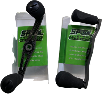Hi-Speed Handle, 110 mm Spool Speed Solid Carbon Handle **NEW