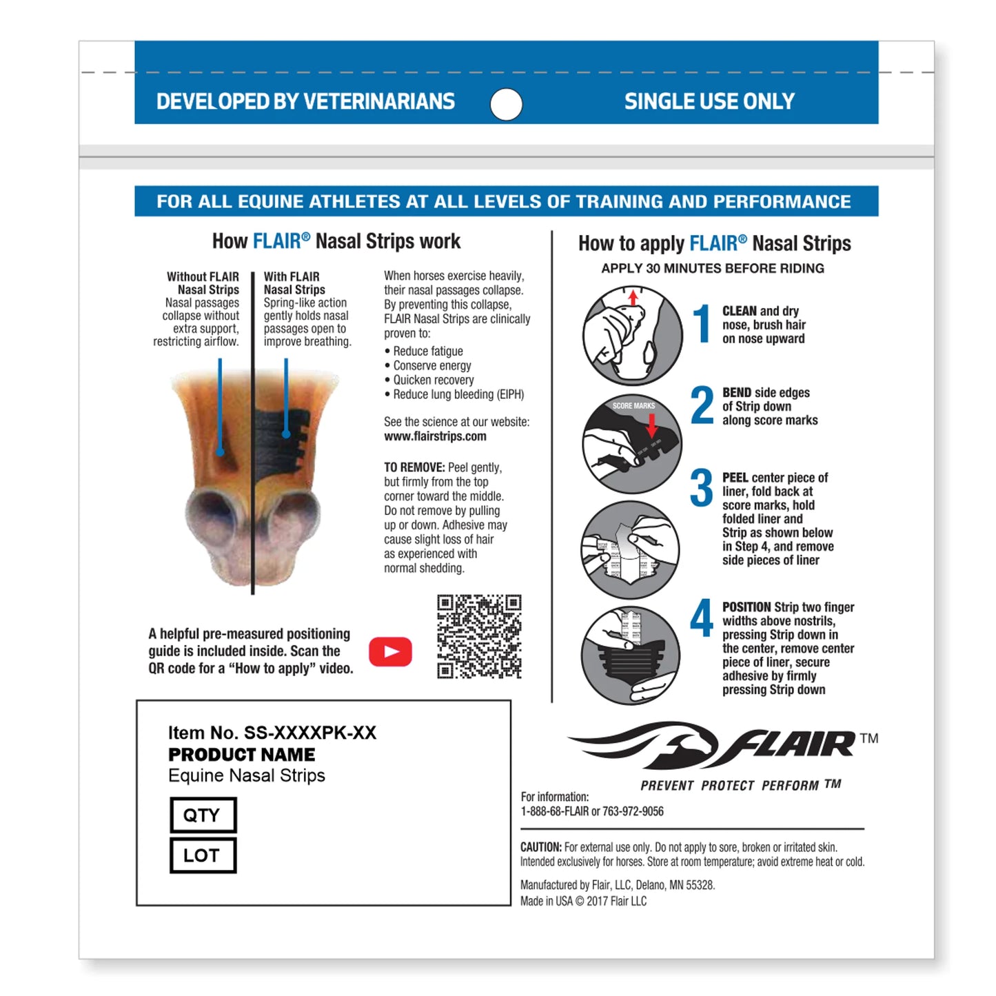 Blue Flair Strips