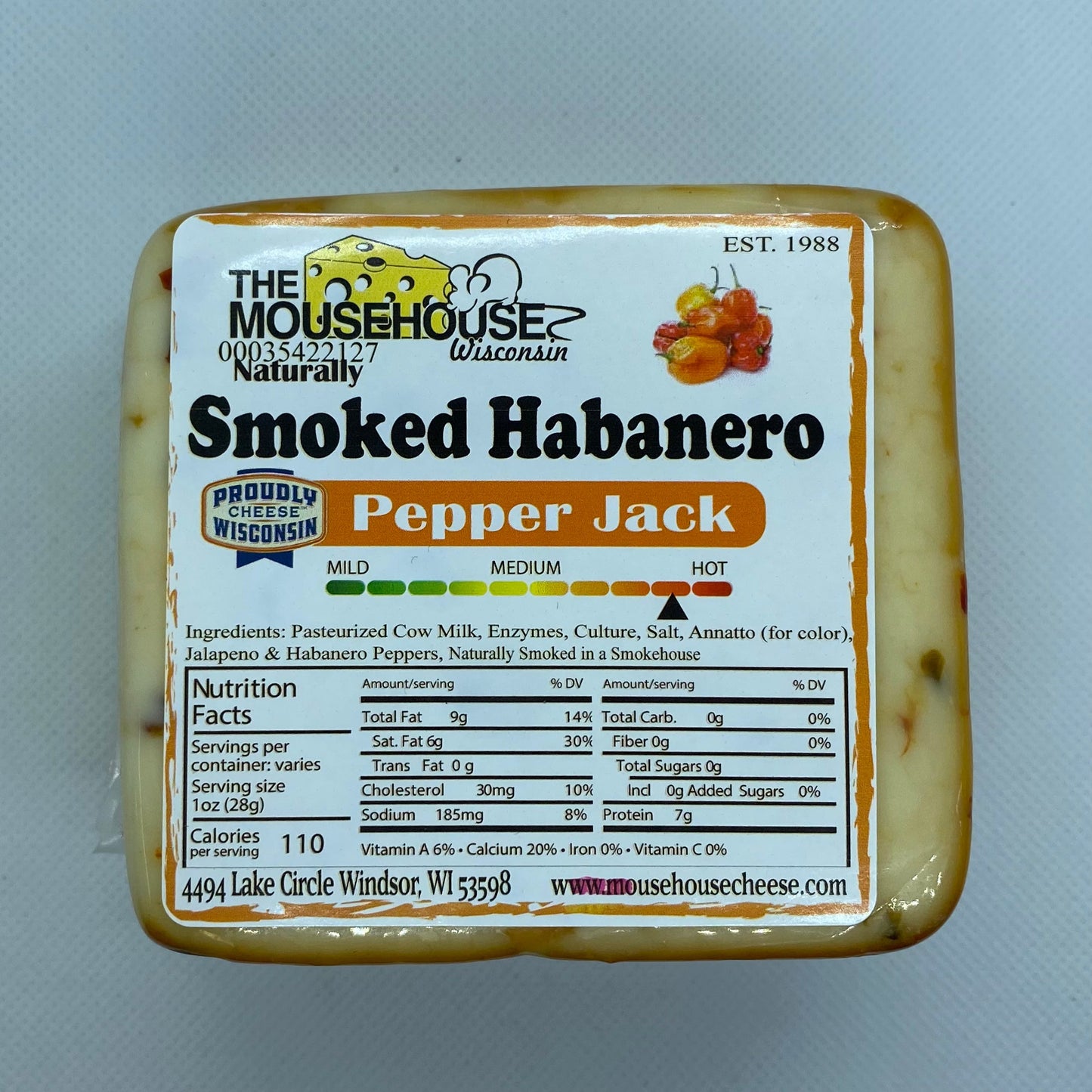 Mousehouse Cheesehaus Smoked Habanero Pepper Jack