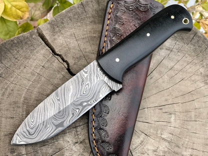KBS Knives Store Damascus Steel Camping Knife