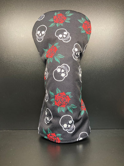 ParWestGolf Skulls & Roses Canvas Headcover