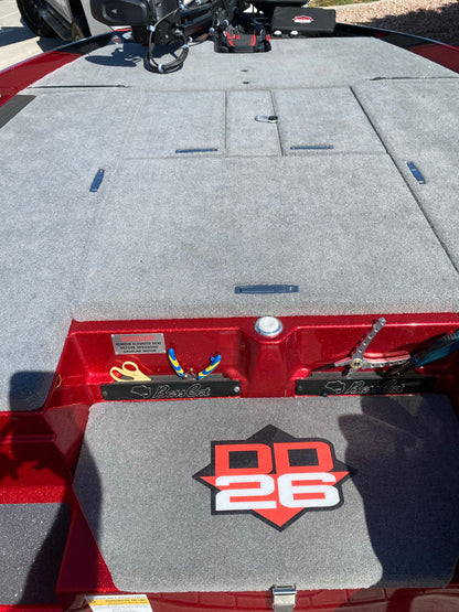 DD26 Fishing Carpet Decal 12" x 8"