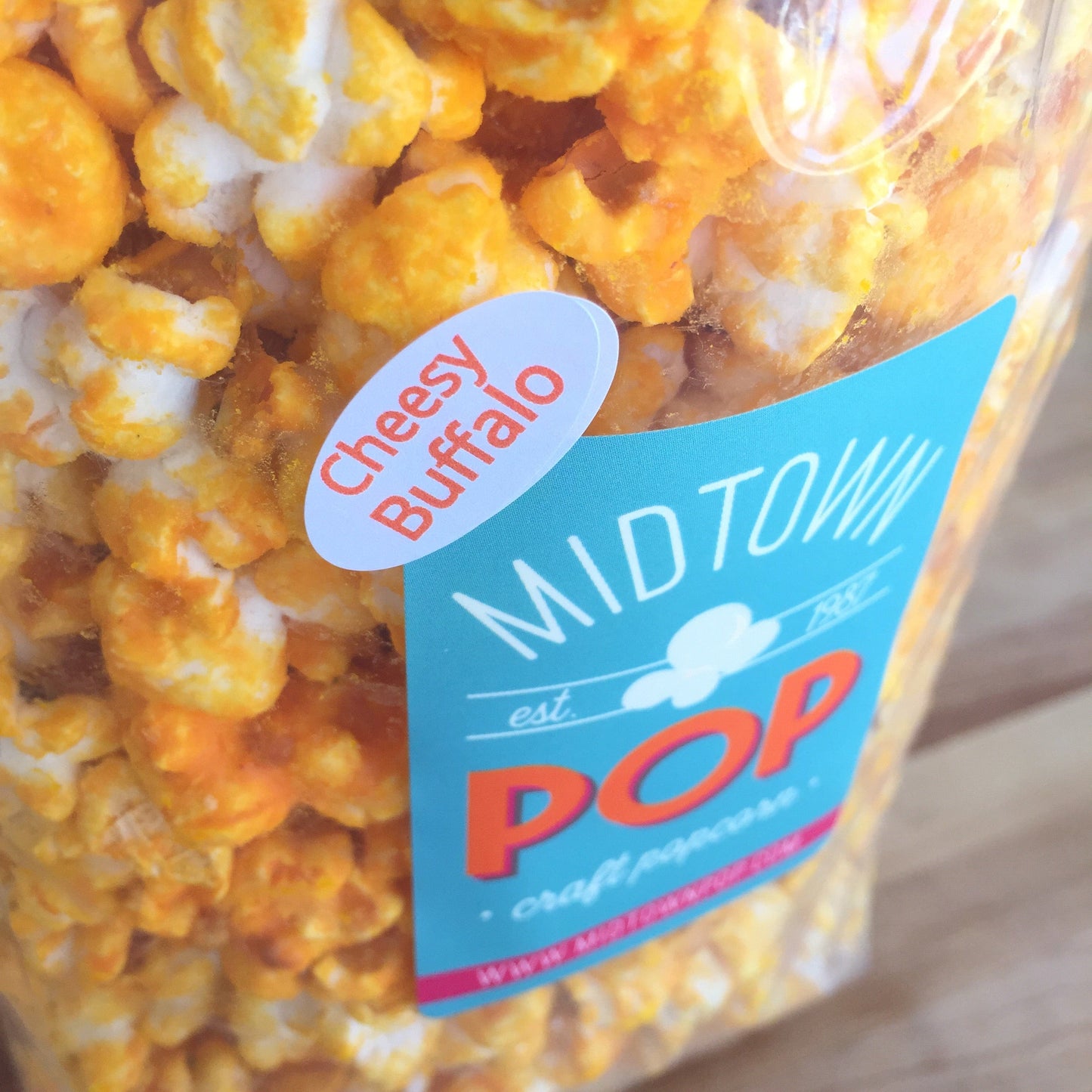 Midtown POP Cheesy Buffalo 🦬 Gourmet Popcorn