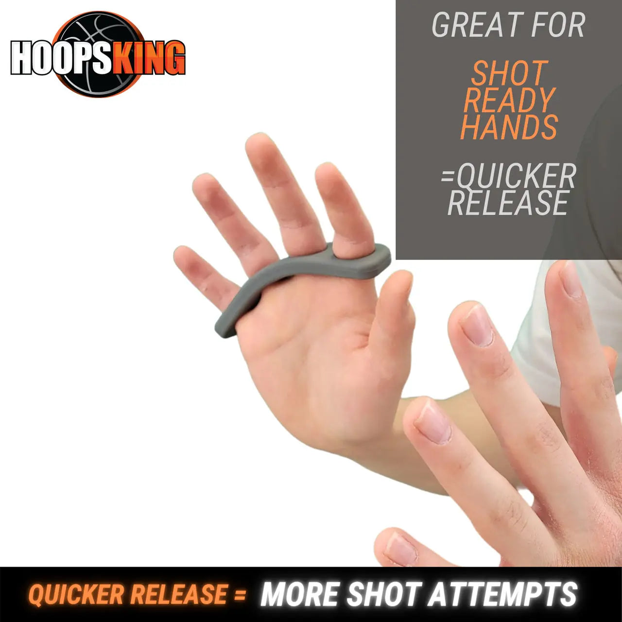 HoopsKing Hot Shot Basketball Finger Spacing Training Aid