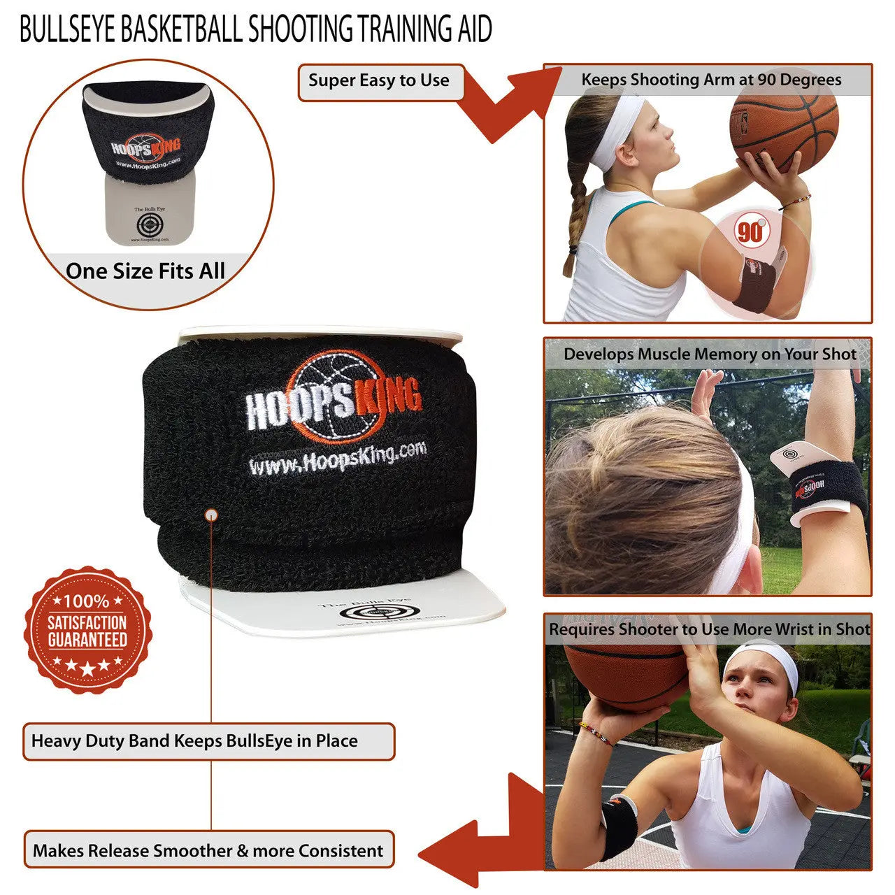 HoopsKing Bulls Eye Basketball Shooting Aid