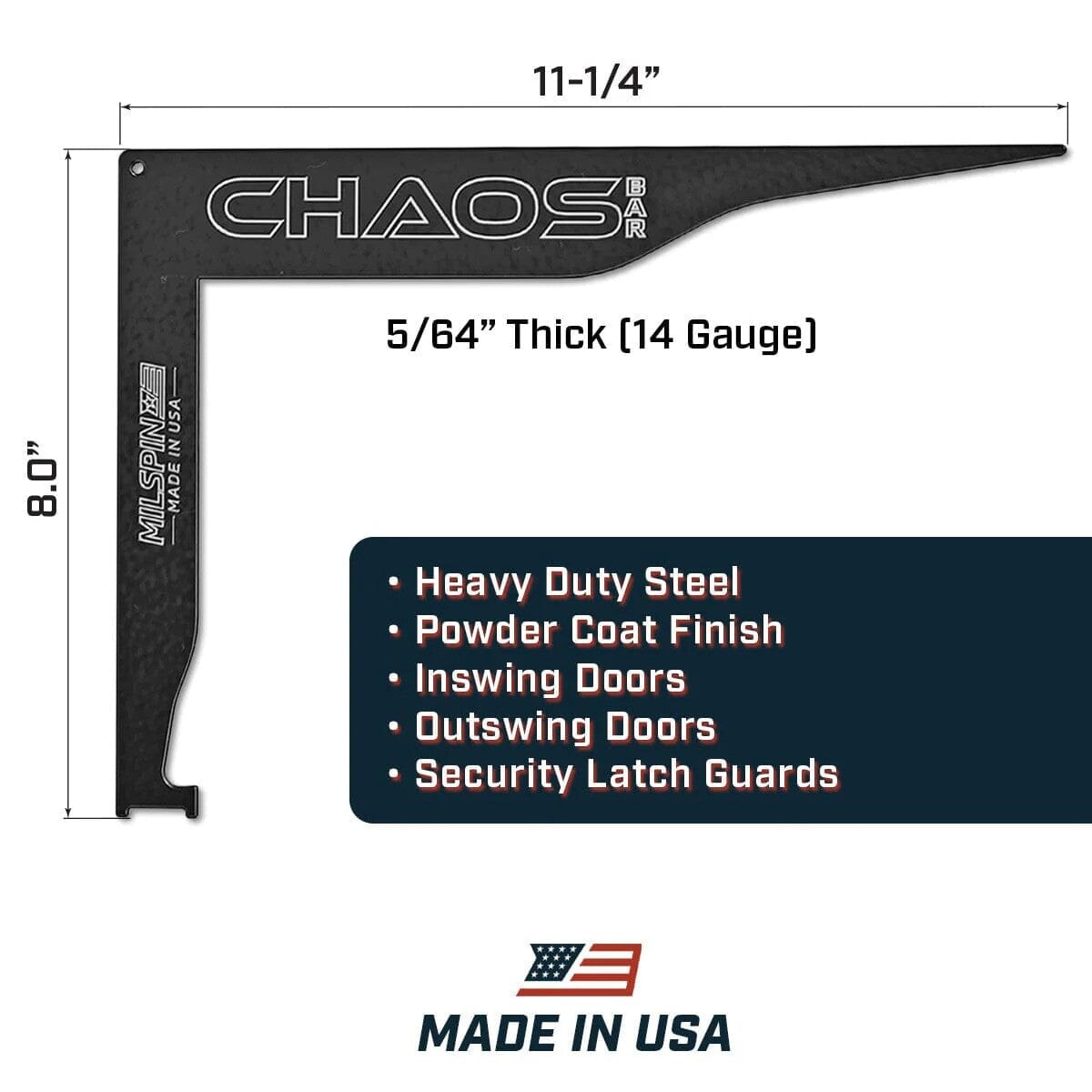 Milspin CHAOS Bar Door Entry Tool