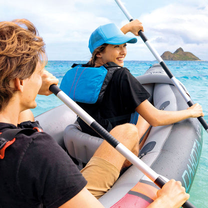 Intex Dakota K2 2 Person Vinyl Inflatable Kayak and Accessory Kit w/ Oars & Pump - Angler's Pro Tackle & Outdoors