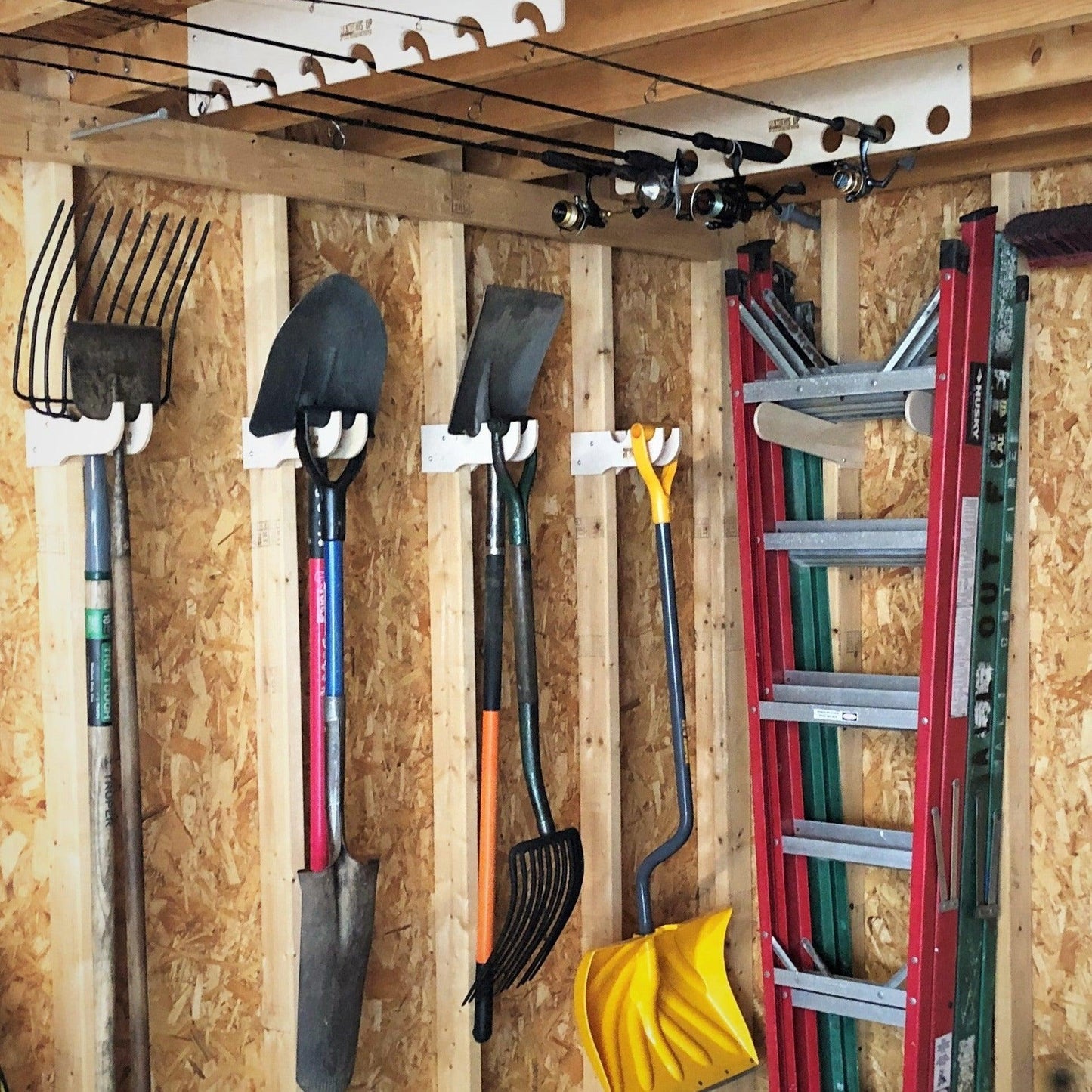 HangThis Up - Intro KIT - Garden Yard Tool Organizer, Shed Organizer, Shed Tool Rack, Garden Tool Rack, Shed Accessories
