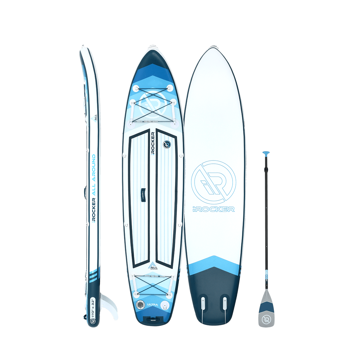 iROCKER ALL AROUND 11' ULTRA™ 2.0 Inflatable Paddle Board - Angler's Pro Tackle & Outdoors