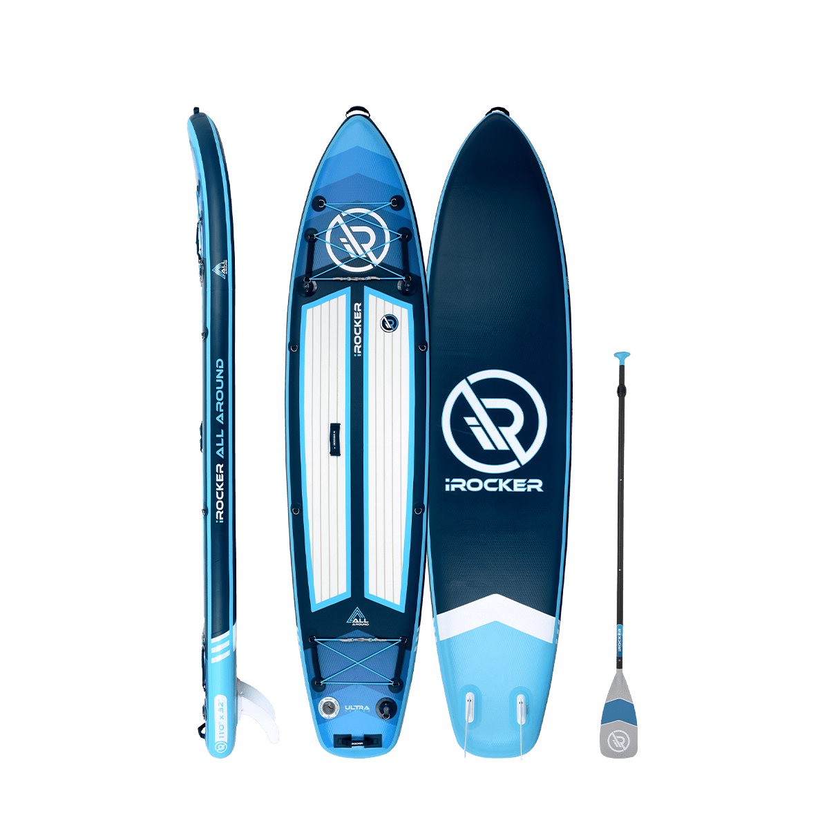 iROCKER ALL AROUND 11' ULTRA™ 2.0 Inflatable Paddle Board - Angler's Pro Tackle & Outdoors