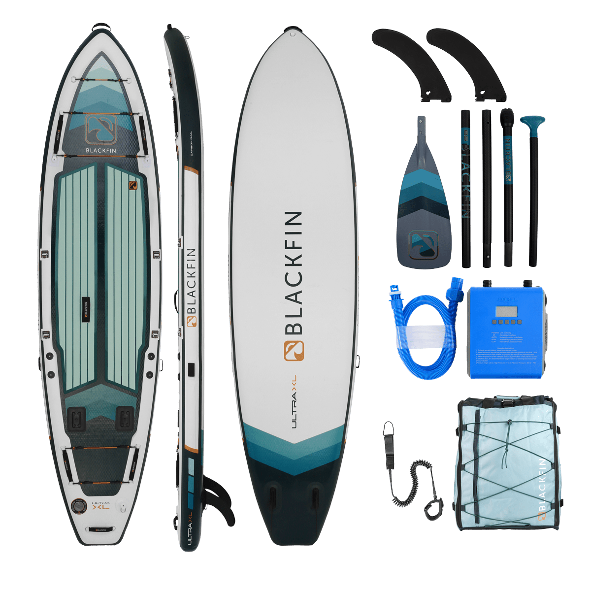 iROCKER BLACKFIN XL 11'6" ULTRA™ Inflatable Paddle Board - Angler's Pro Tackle & Outdoors