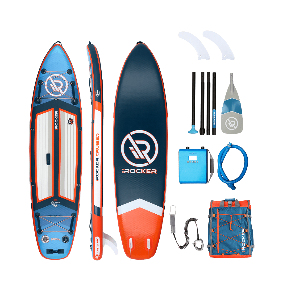 iROCKER CRUISER 10'6" ULTRA™ 2.0 Inflatable Paddle Board - Angler's Pro Tackle & Outdoors