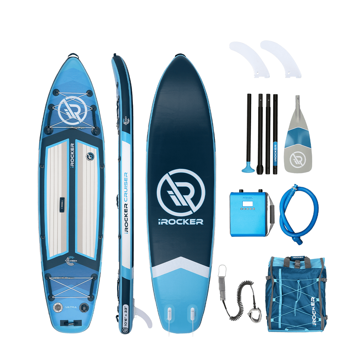 iROCKER CRUISER 10'6" ULTRA™ 2.0 Inflatable Paddle Board - Angler's Pro Tackle & Outdoors