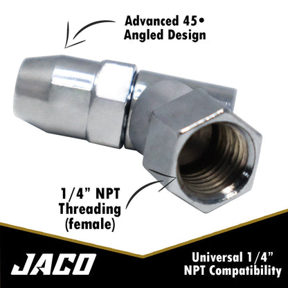 Jaco Advanced Angled Tire Air Chuck - 1/4" NPT (2 Pack) - Angler's Pro Tackle & Outdoors