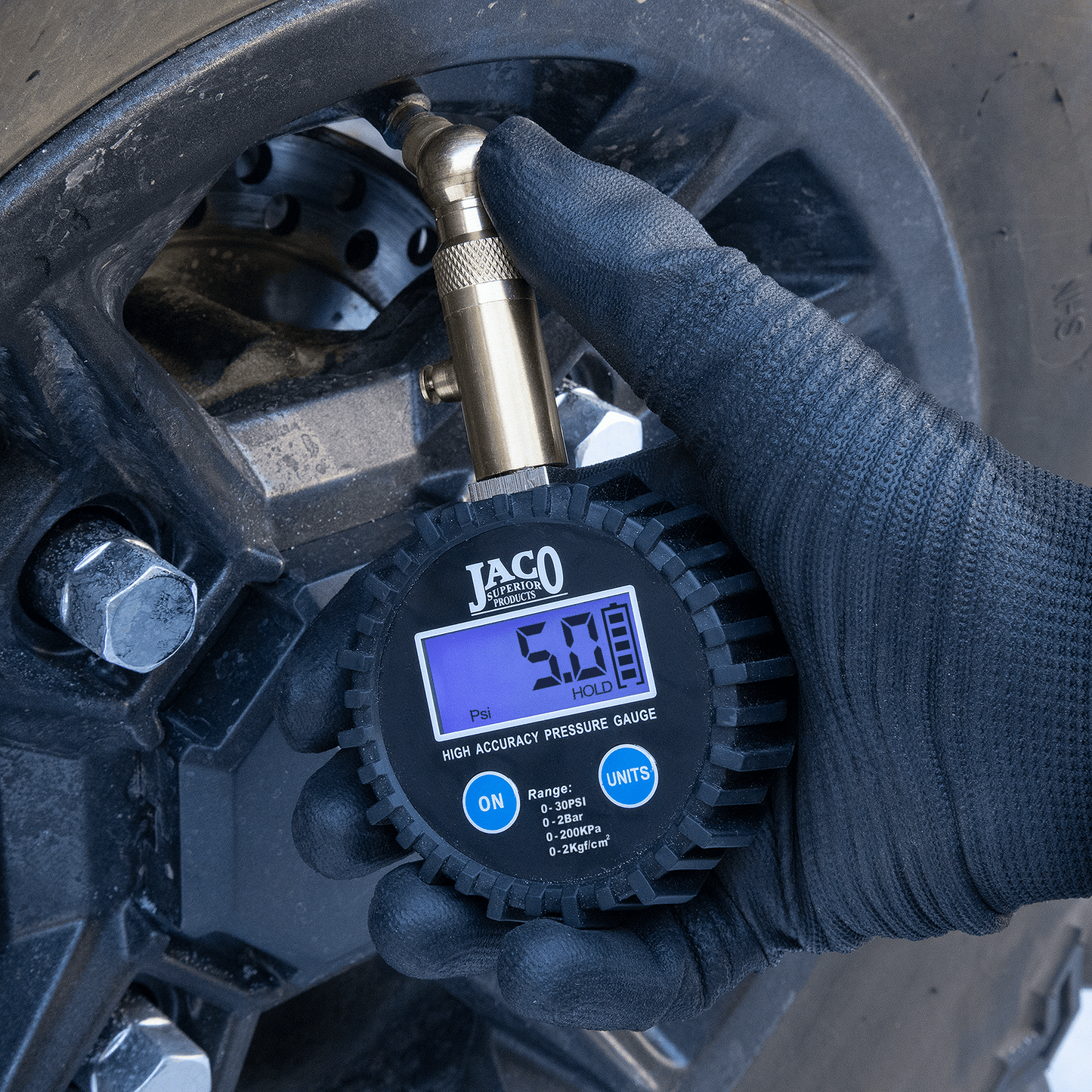 Jaco Elite® Digital Low Pressure Tire Gauge - Professional Accuracy - 30 PSI - Angler's Pro Tackle & Outdoors