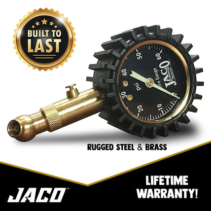 Jaco Elite® Tire Pressure Gauge - 60 PSI - Angler's Pro Tackle & Outdoors