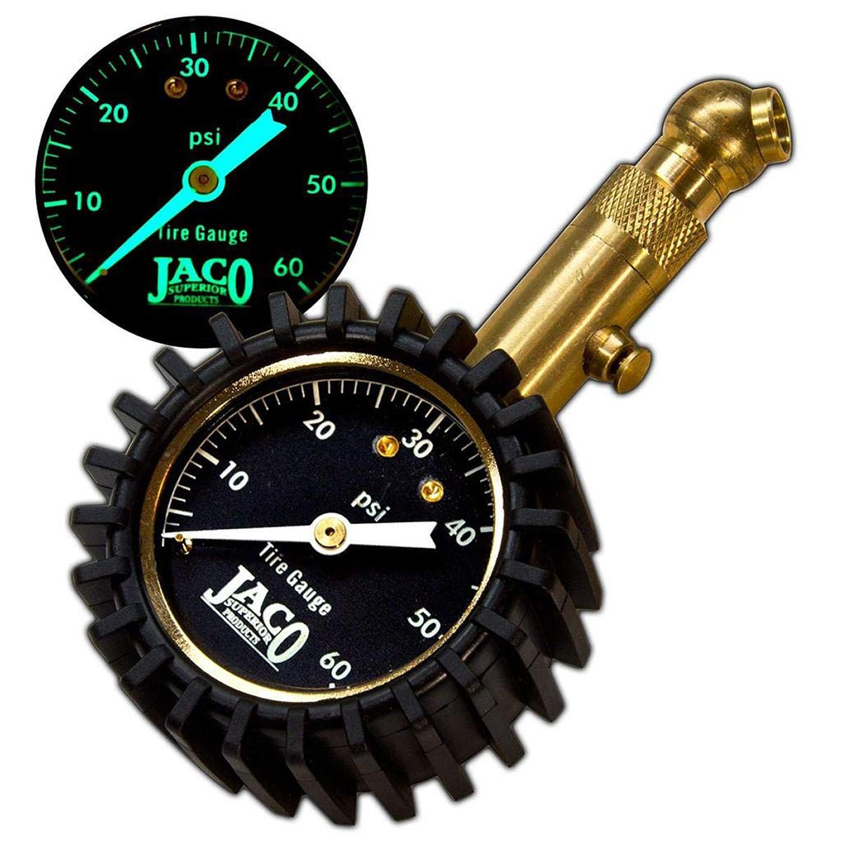 Jaco Elite® Tire Pressure Gauge - 60 PSI - Angler's Pro Tackle & Outdoors