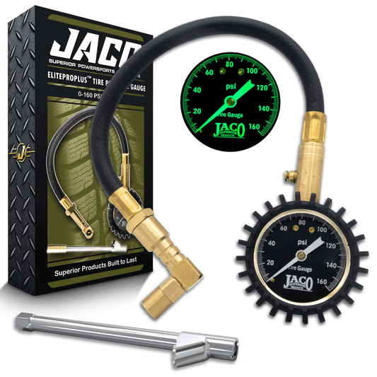 Jaco EliteProPlus™ Tire Pressure Gauge with Dually Air Chuck - 160 PSI - Angler's Pro Tackle & Outdoors