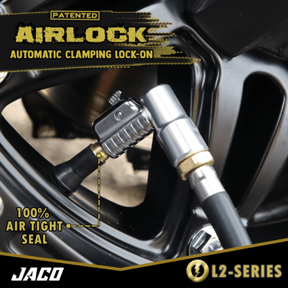 Jaco Lightning™ L2-Series Tire Air Chuck | Open Flow, 1/4" F-NPT (2 Pack) - Angler's Pro Tackle & Outdoors