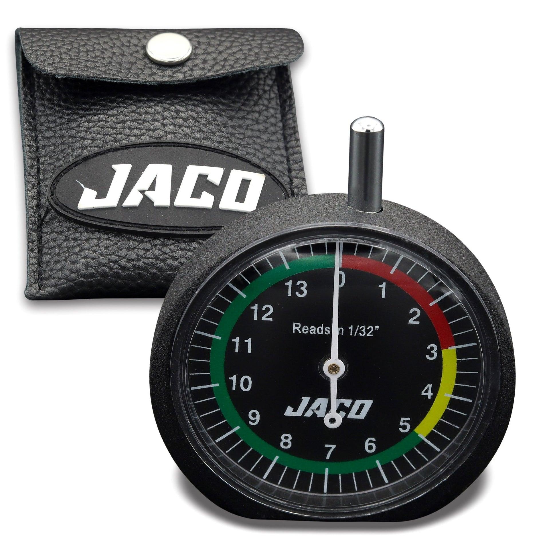 Jaco TreadPro Tire Tread Depth Gauge, Dial Type (Reads in 1/32 inch) - Angler's Pro Tackle & Outdoors