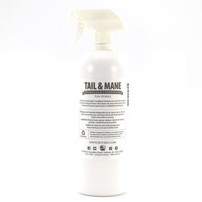 Jeffers Equine Tail & Mane Detangler and Conditioner Spray for Horses